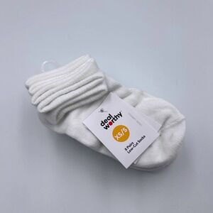 Deal Worthy 8 Pairs White Low-Cut Socks Size XS/S Recycled Polyester Stretch